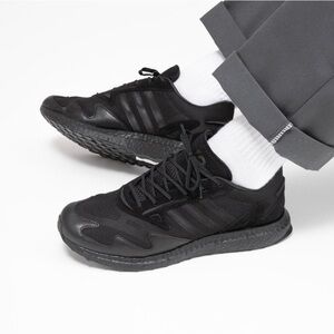 RARE 2019 Adidas Y-3 Rhisu Run Triple Black Sneakers